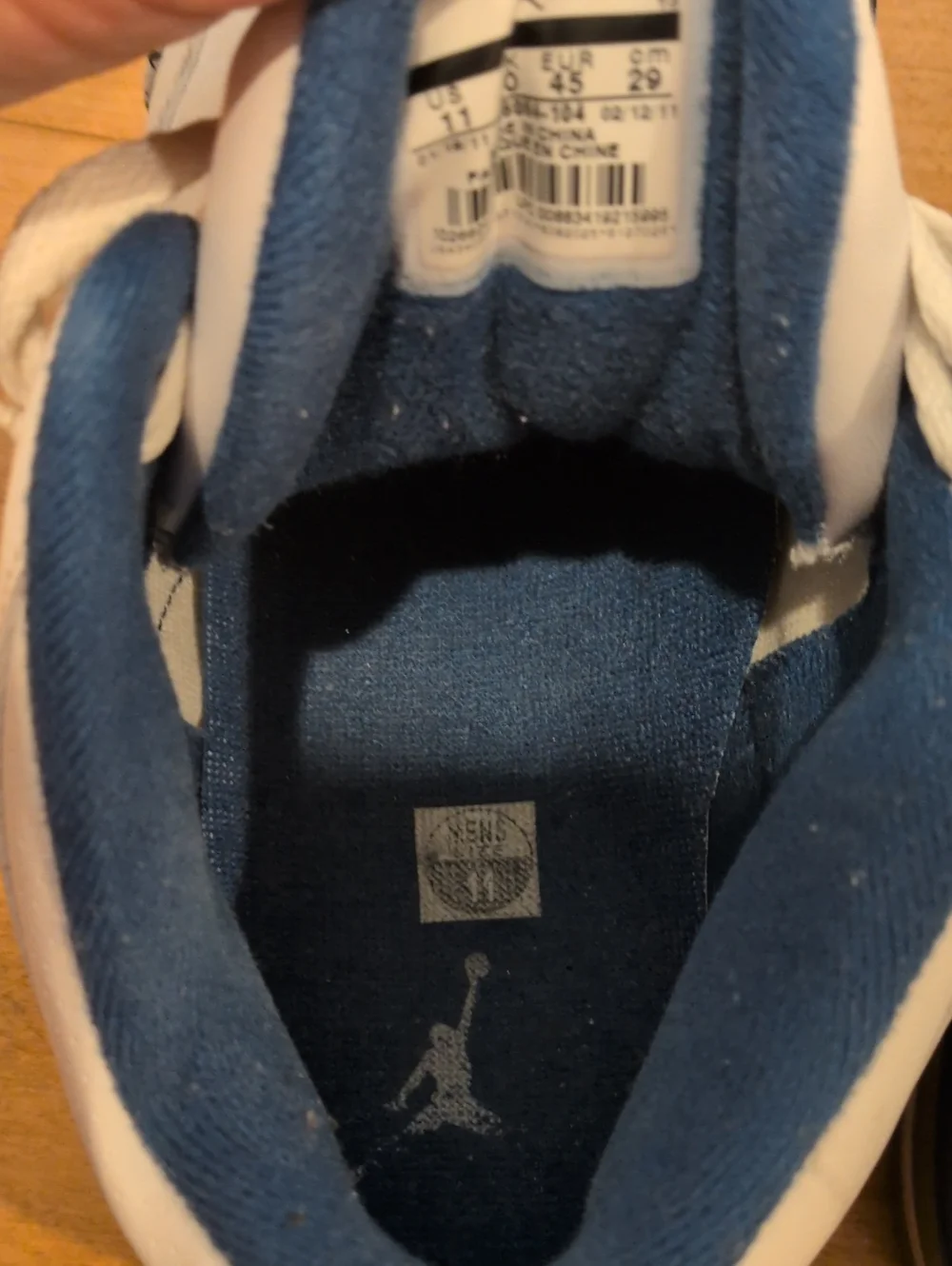 Air Jordan 3 Retro 2011 Men's Size 11 White Blue 136064104 Elephant Print